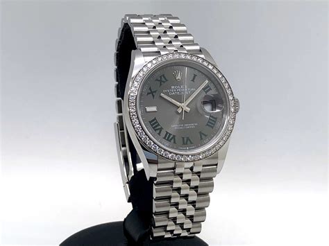 rolex wimbledon diamond bezel